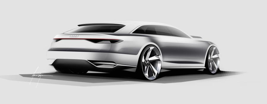 Эскиз Audi Prologue Avant Concept 2015 года  (фото 9 из 49)